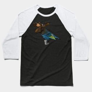 Birdy Moose Baseball T-Shirt